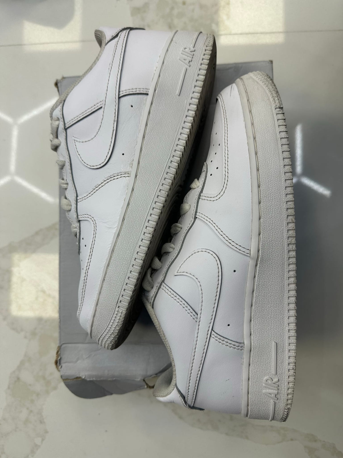 Nike Air Force 1 Low LE Triple White (GS)