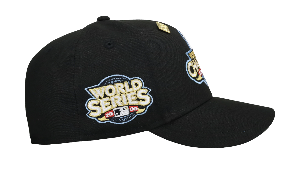 Capsule New York Yankees 2009 World Series Script Black/Blue Brim 59Fifty Fitted Hat