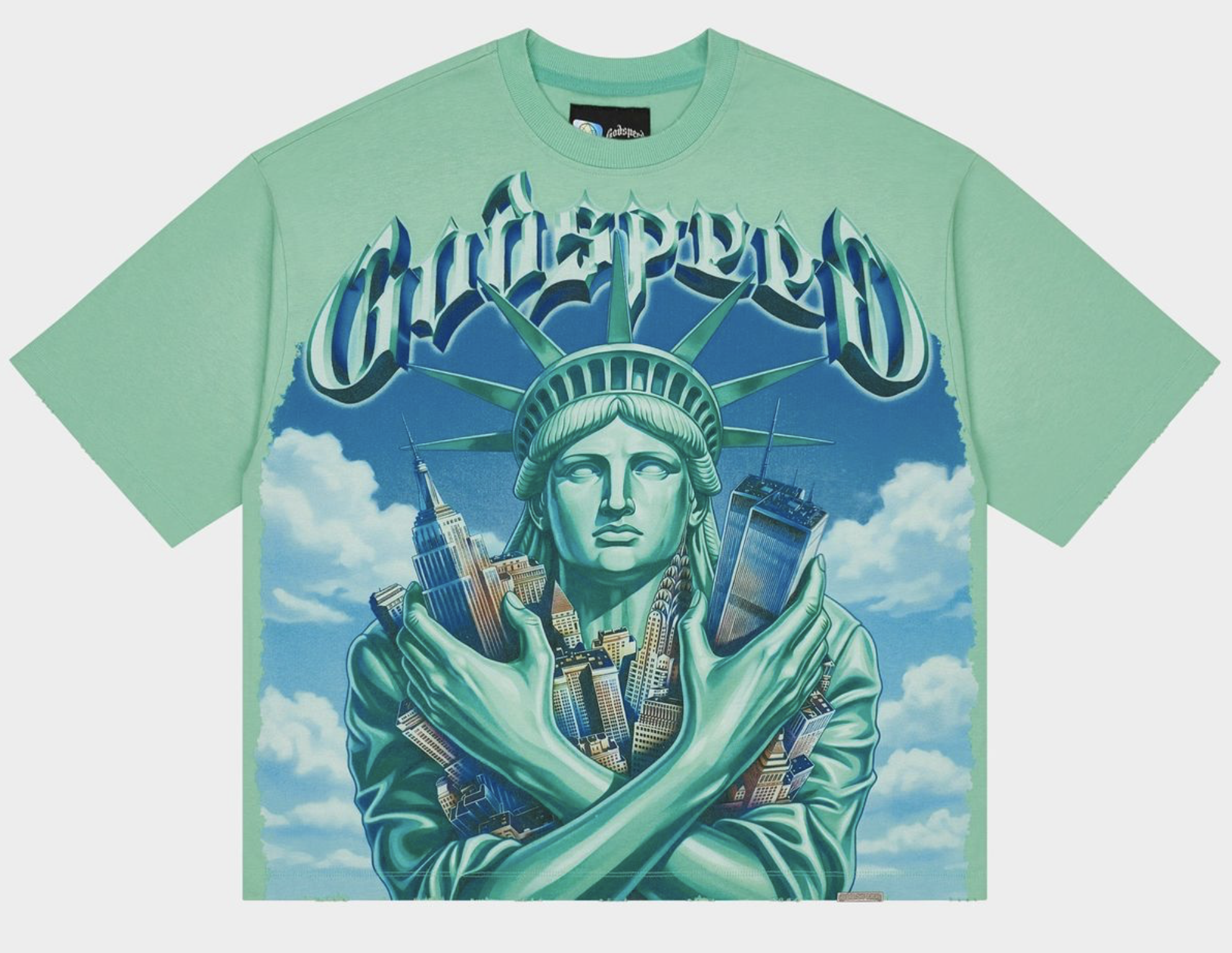 Godspeed "Empire Guardian" Tee Shirt (Aqua)