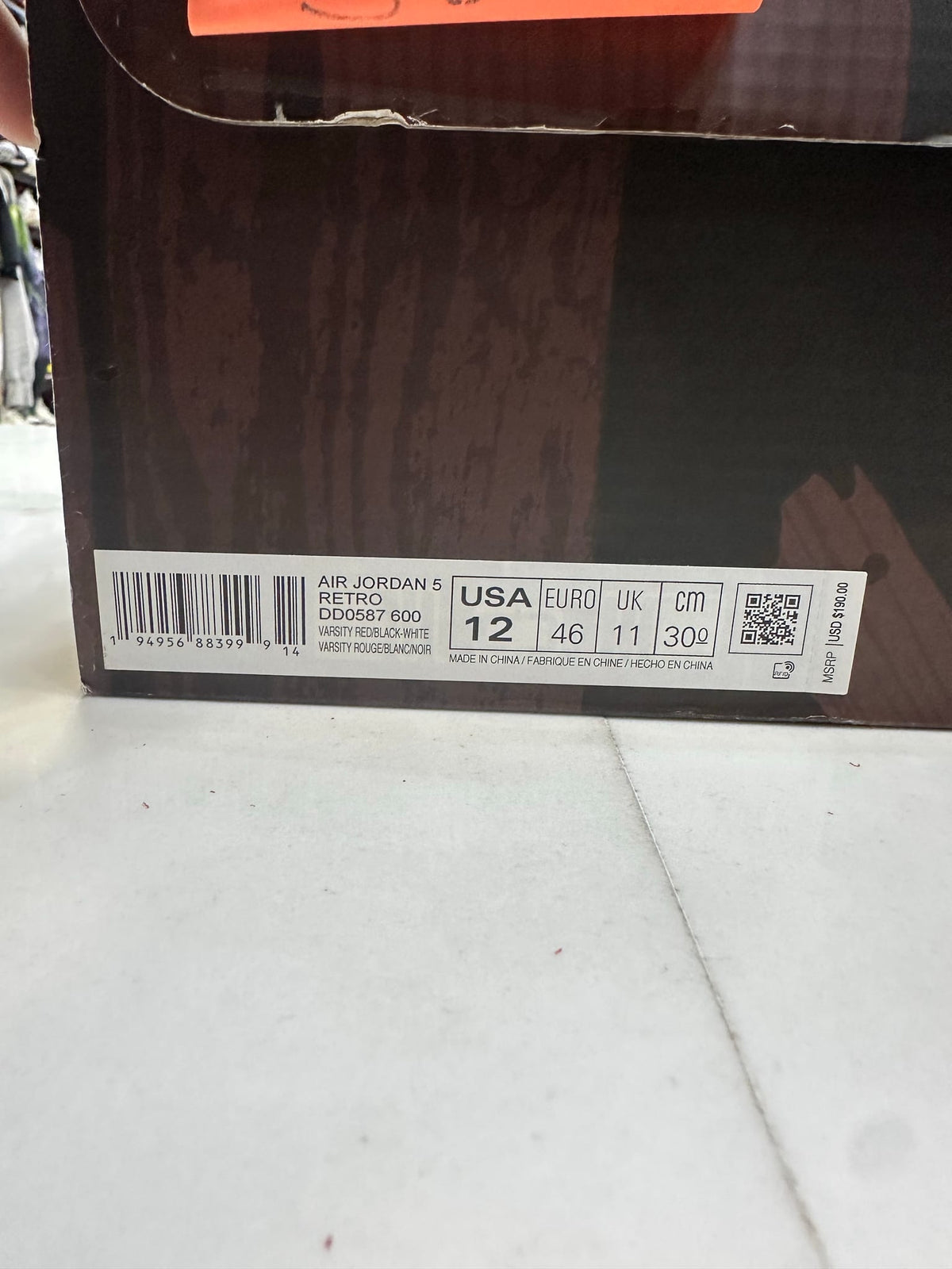Jordan 5 Retro Raging Bull Red (2021)