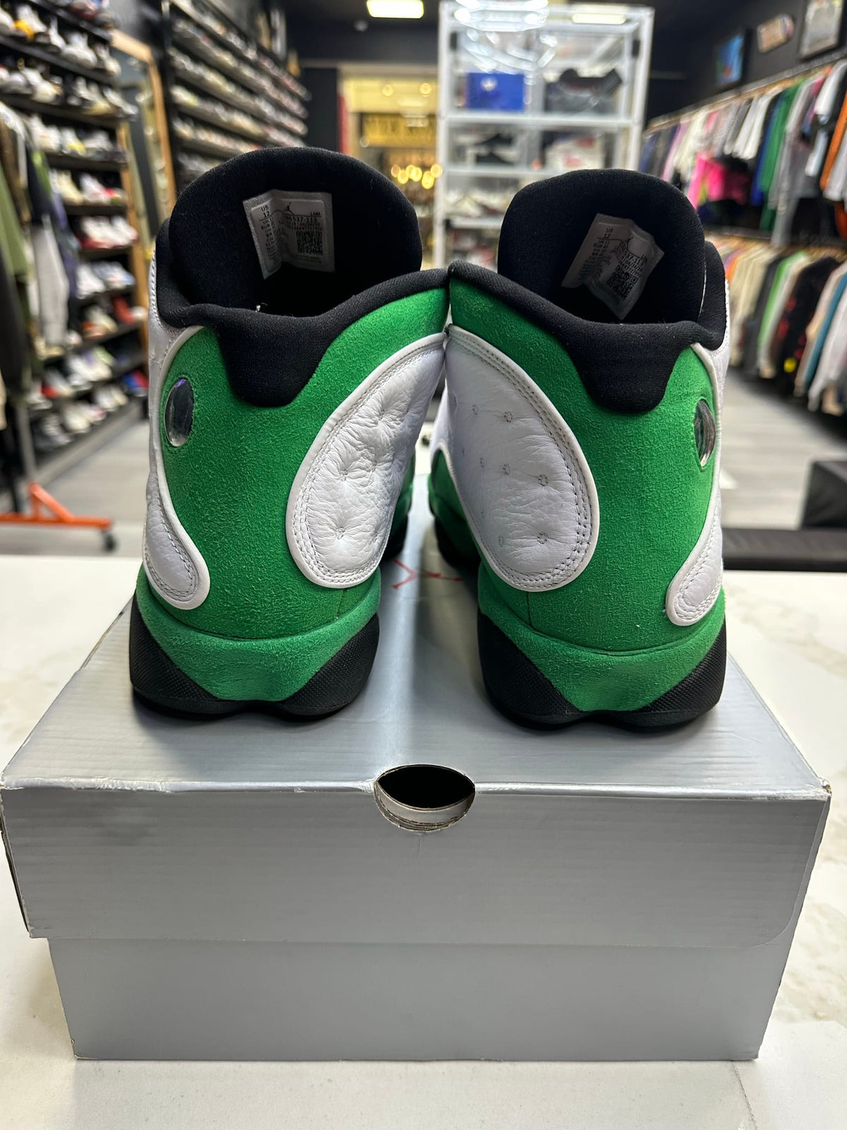 Jordan 13 Retro White Lucky Green