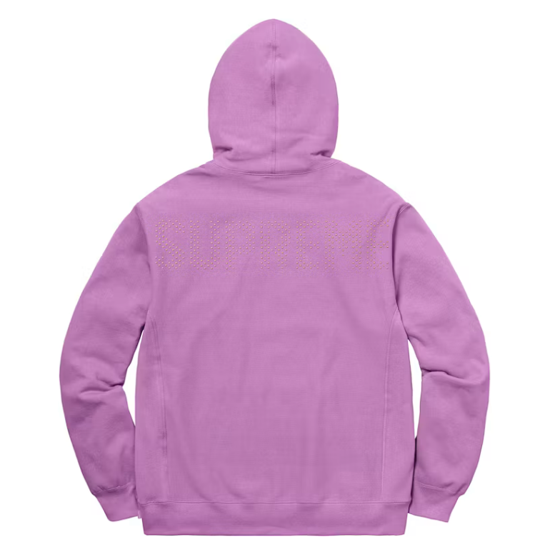Supreme Studded Hooded Sweatshirt "Violet"