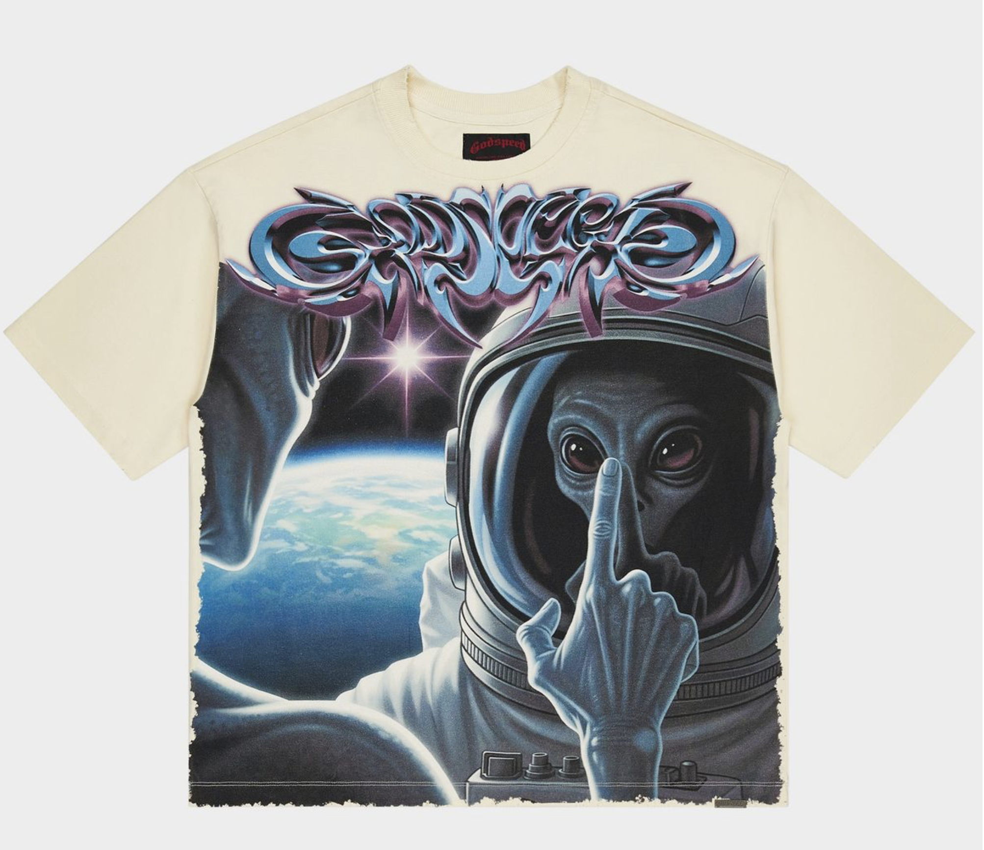 Godspeed "First Contact 2" Tee Shirt (Bone)