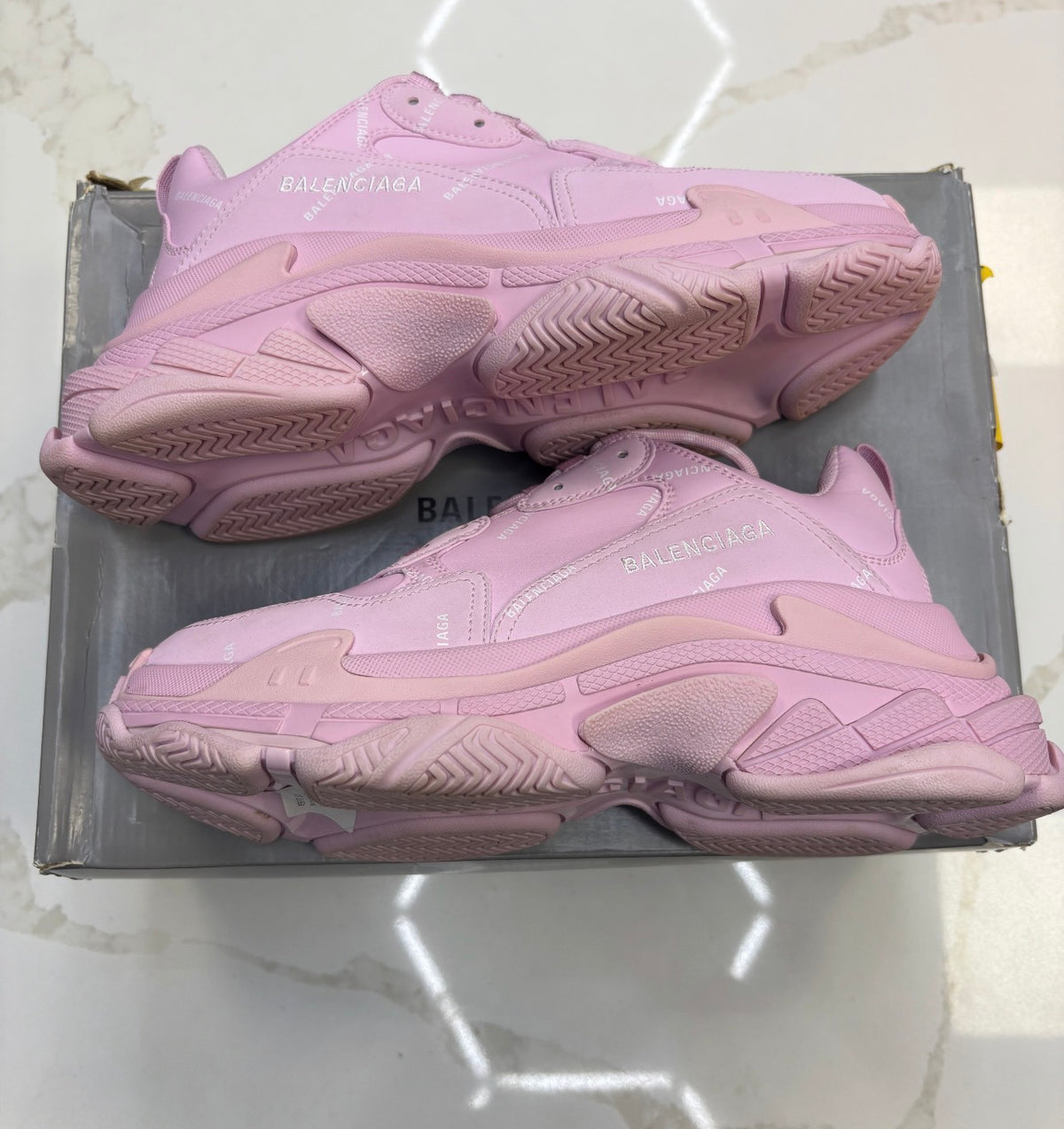 Balenciaga Triple S All Over Print Pink (W)