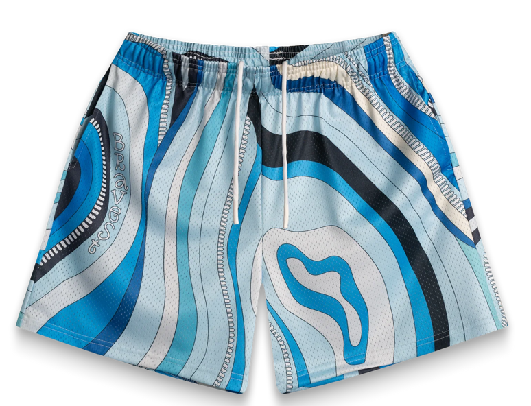 Bravest Studio Blue Carpet Shorts