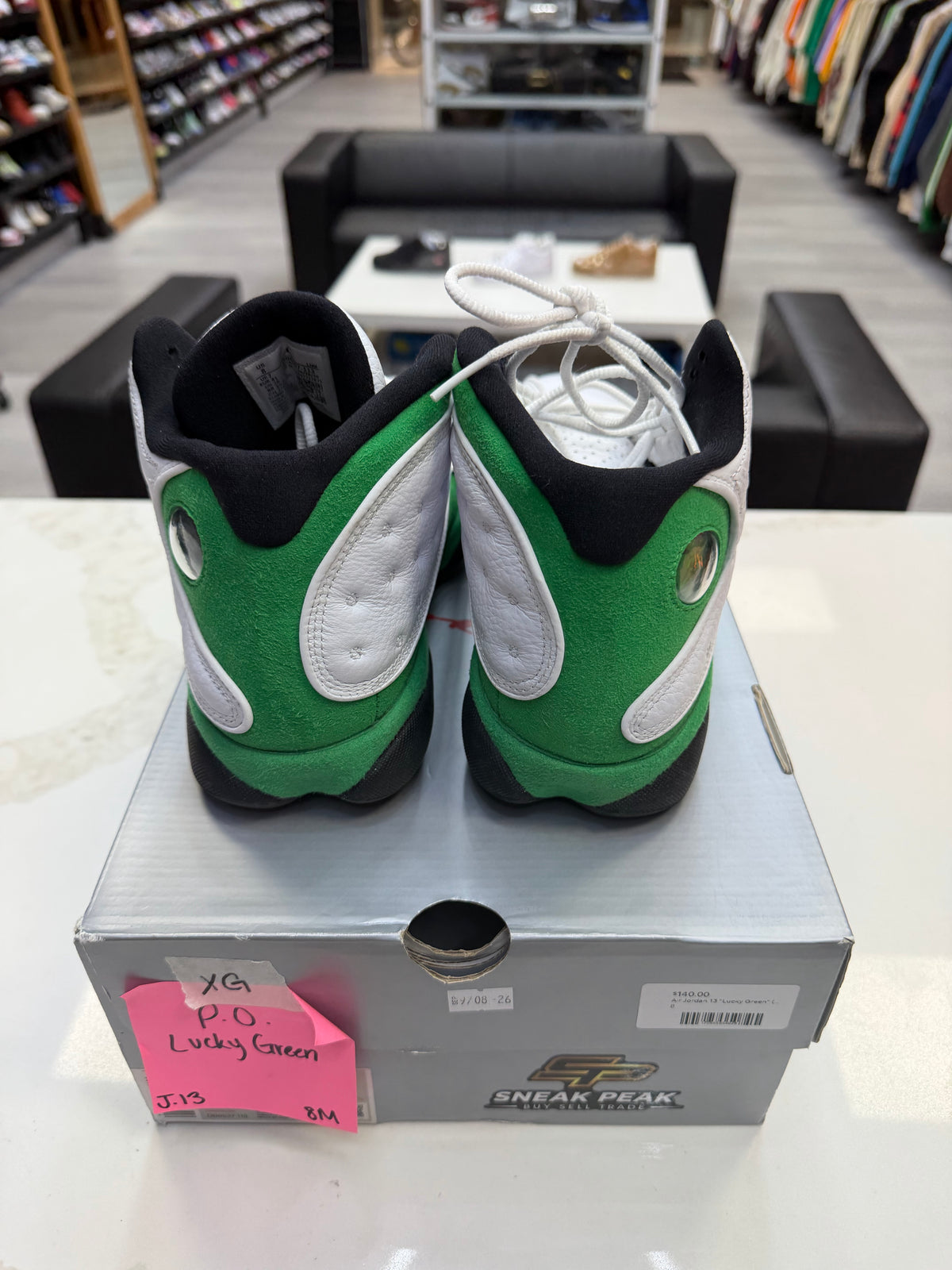 Jordan 13 Retro White Lucky Green