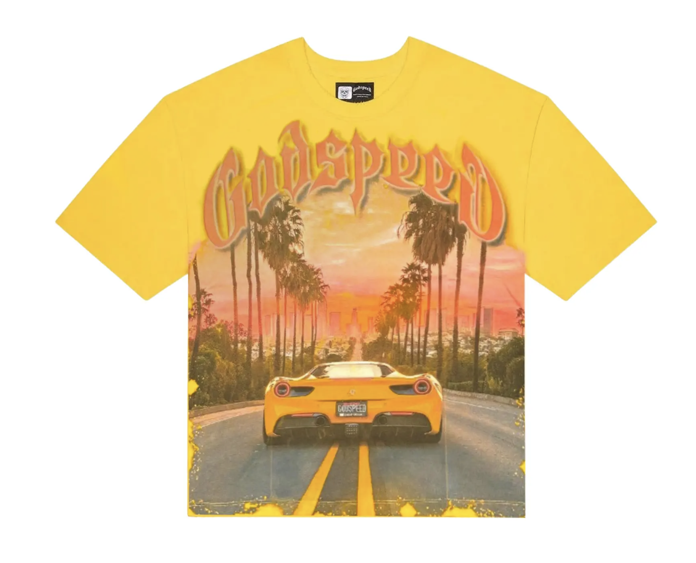 Godspeed "Sunset BLVD" Tee Shirt (Yellow)