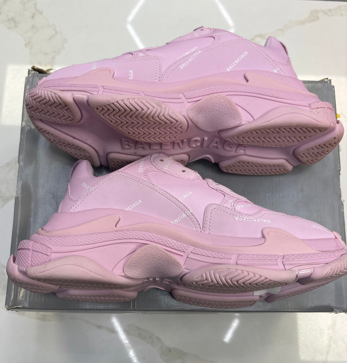 Balenciaga Triple S All Over Print Pink (W)