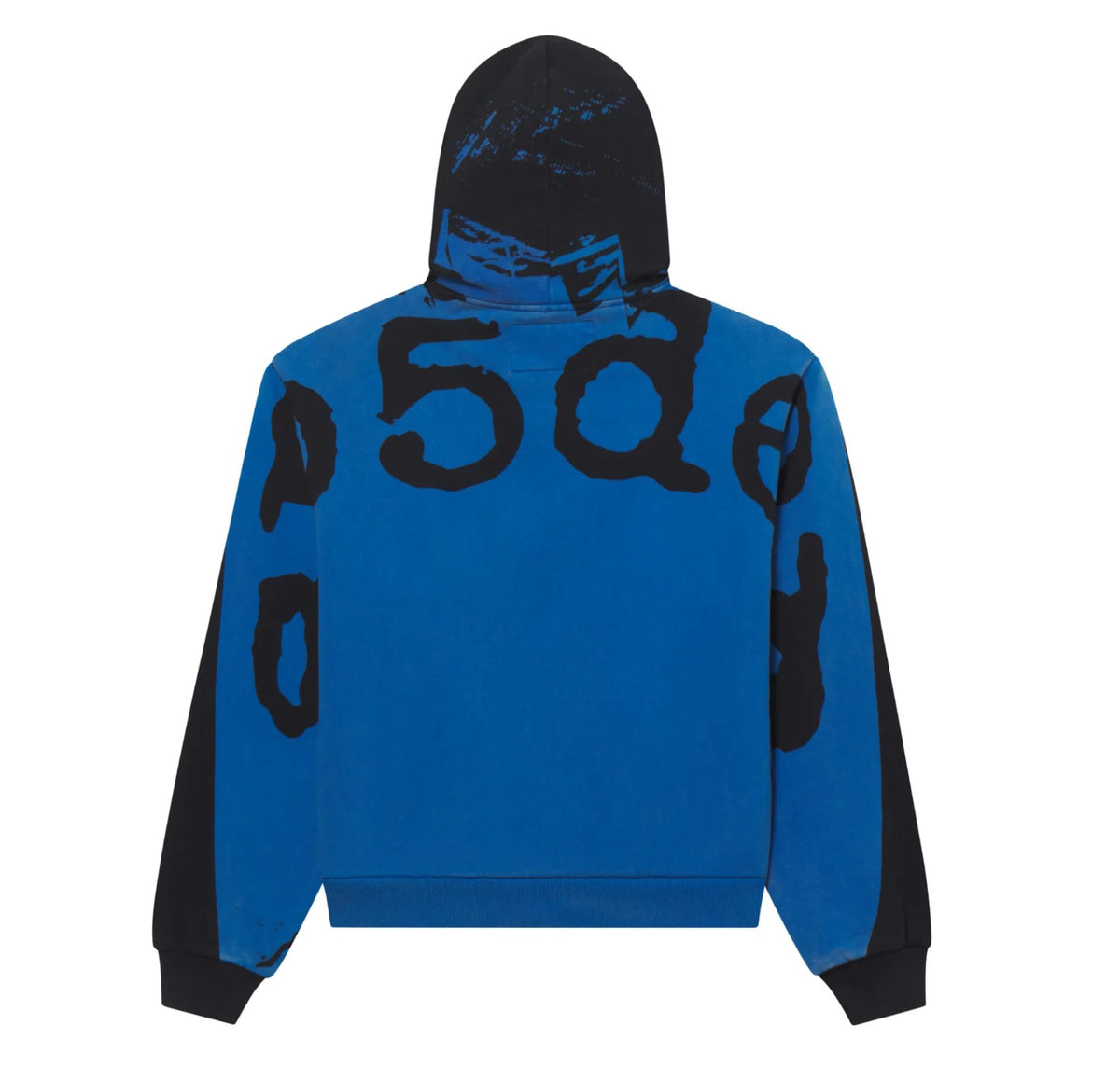 Sp5der Overprint Zip Hoodie Onyx