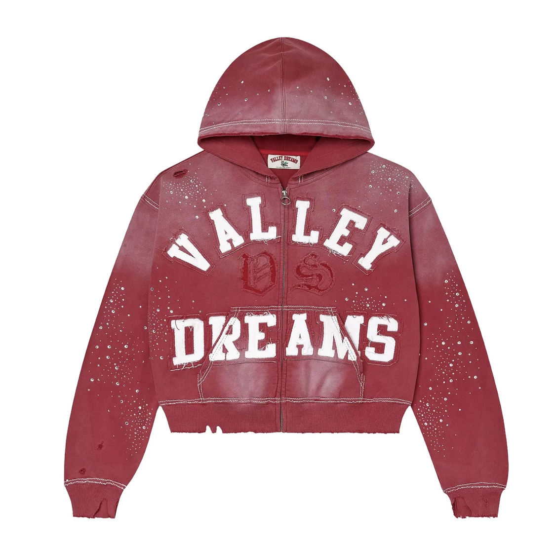 Vale Forever Classico Zip Up Hoodie 'Ruby'
