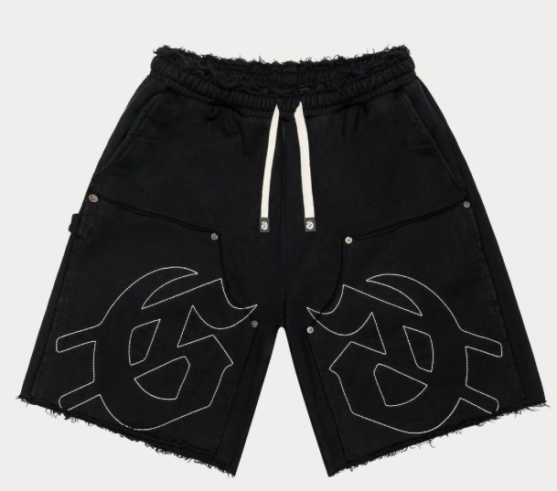Godspeed Carpenter Distressed Shorts (Black )
