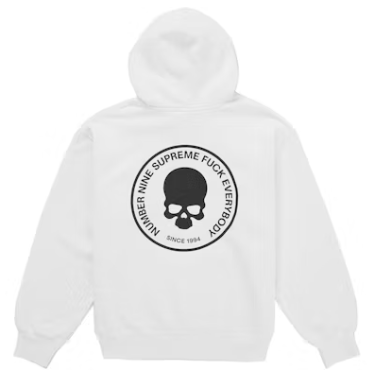 Supreme x Number (N)ine Hoodie (White) FW25