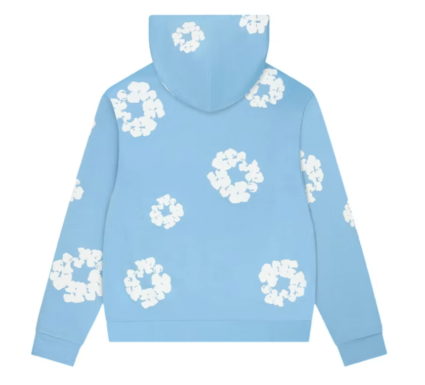 Denim Tears Cotton Wreath Hoodie "Light Blue"