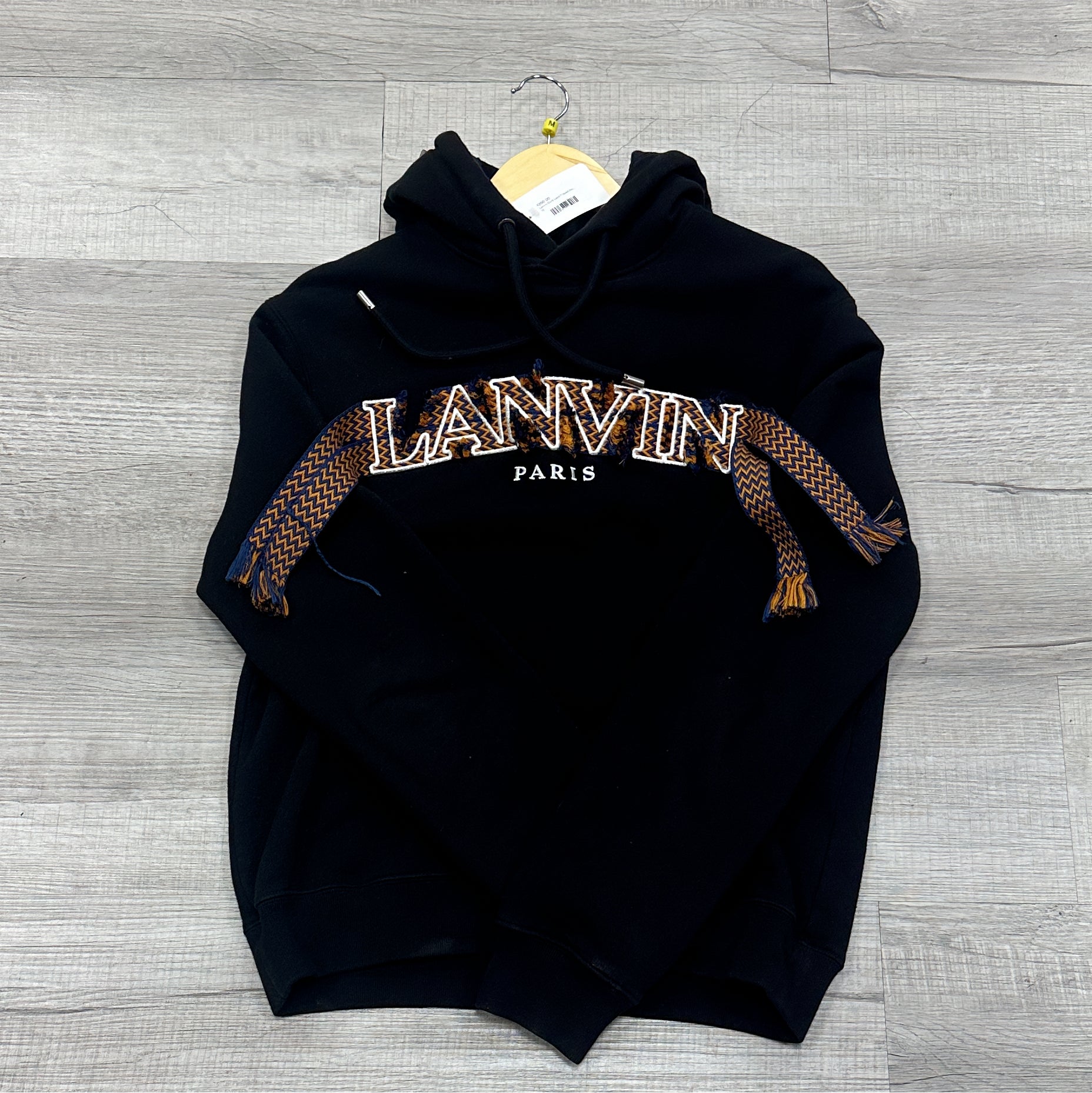 Lanvin Curb Lace Frayed Hoodie Black (Pre-Owned)
