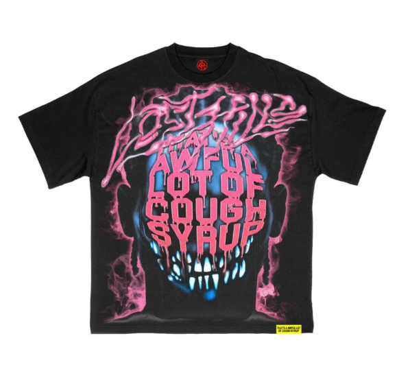 Lost Hills x Cough Syrup Head Tee "Black"