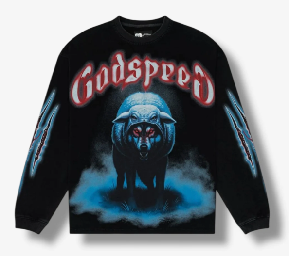 Godspeed W.I.S.C II L/S Tee "Black"