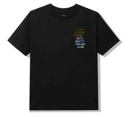 Anti Social Club "Fuzzy Connection" Tee (Black)
