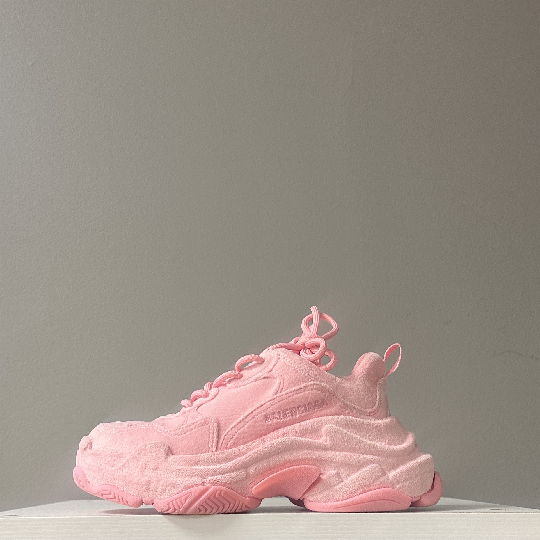 Balenciaga Triple S Pink Fur (Pre-Owned)