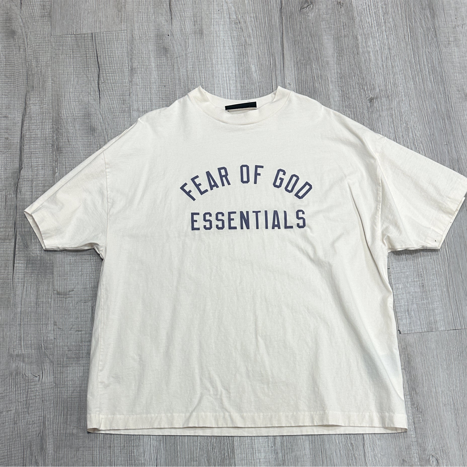 Fear Of God Essentials Jersey Crewneck Tee Shirt "Shell" FW24 (Pre-Owned)