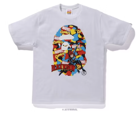 Bape X Marvel Black Widow Tee (White)