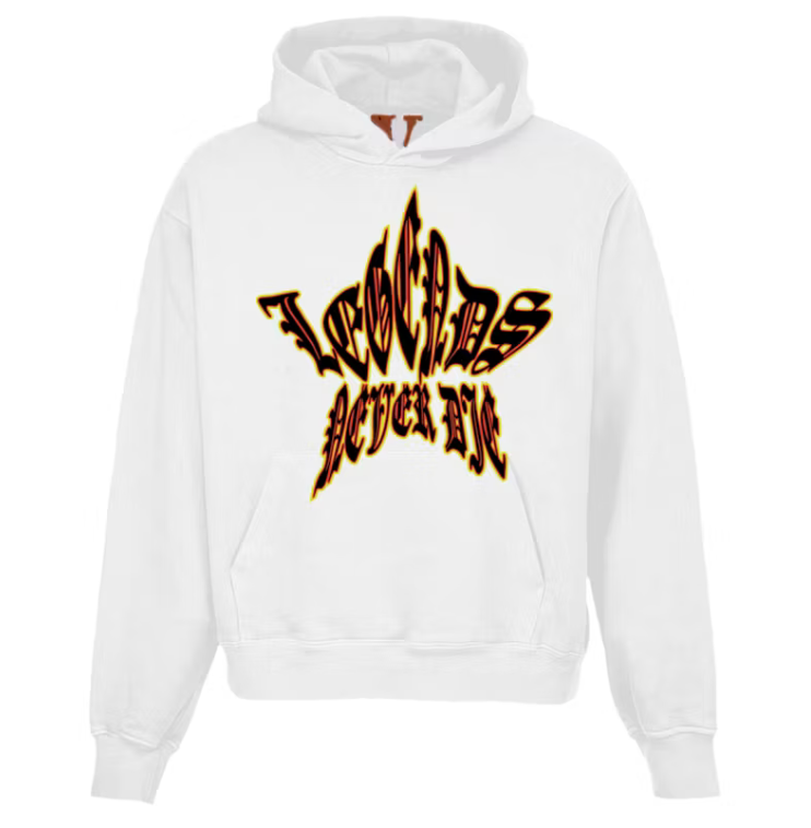 Vlone Juice Wrld "Legends Never Die" Hoodie White