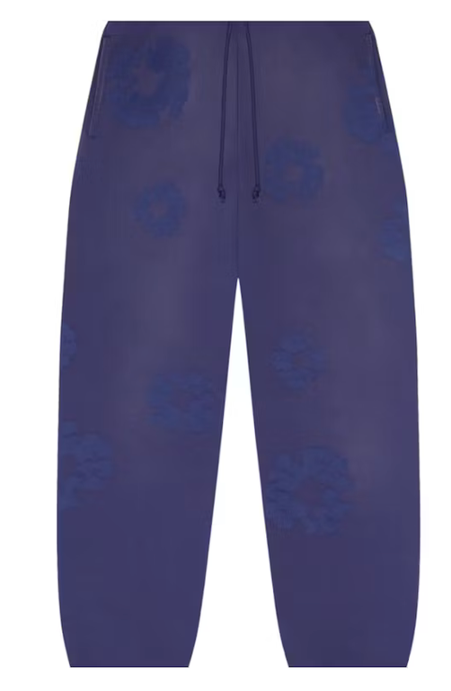 Denim Tears Mono Cotton Wreath Sweatpants Washed Blue