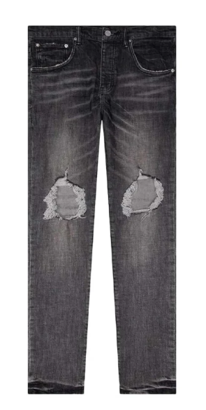 Purple Brand Dirty Resin Blowout Jeans Grey Wash