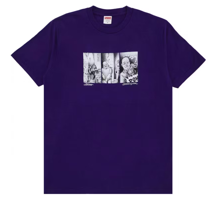 Supreme "Mister Cartoon Pow" Tee Shirt (Purple) FW24