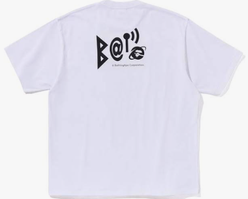 A Bathing Ape Symbol Logo Relaxed Fit Tee "White"