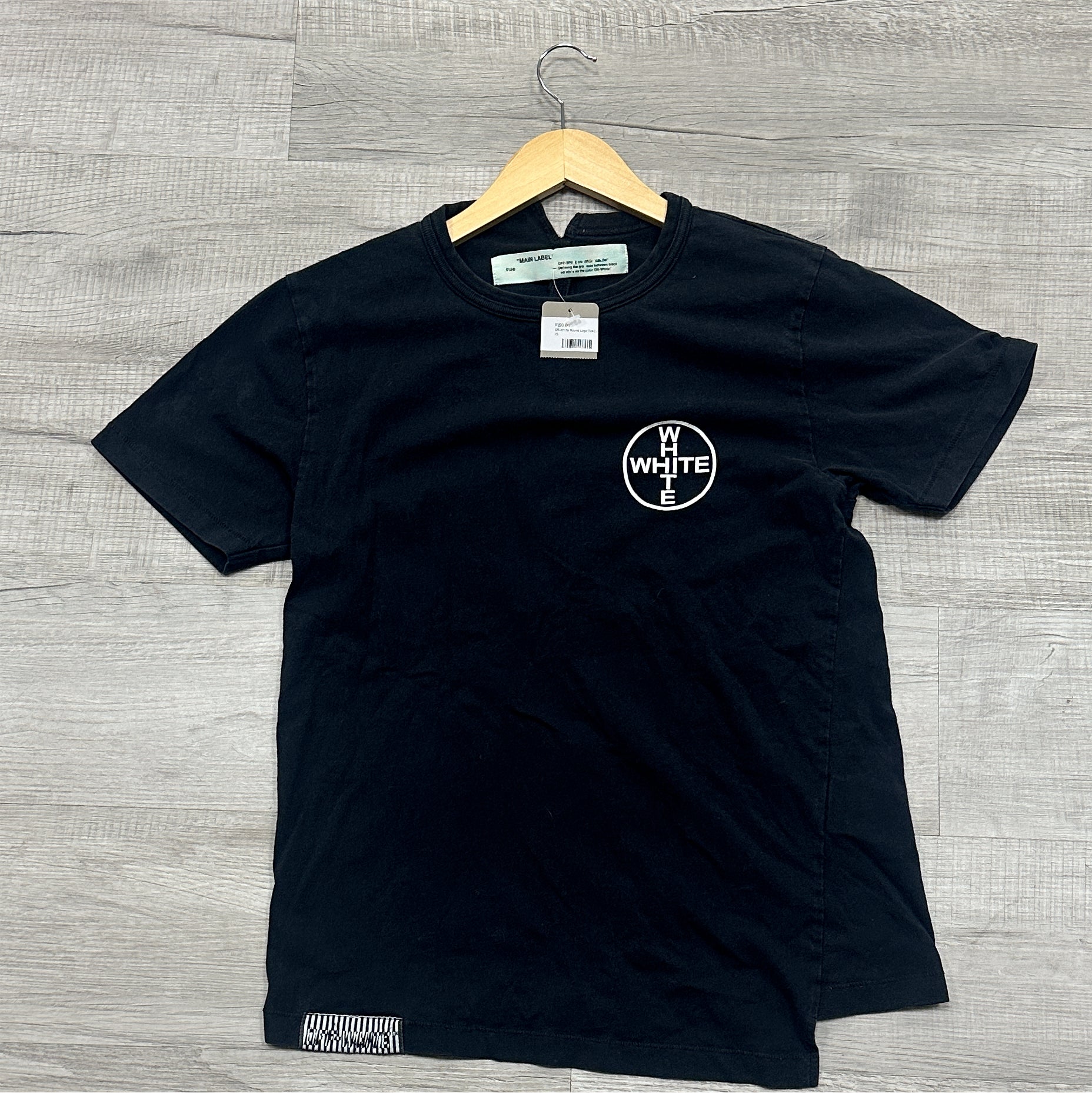 Off-White Round Logo Tee (Black)(pre-Owned)