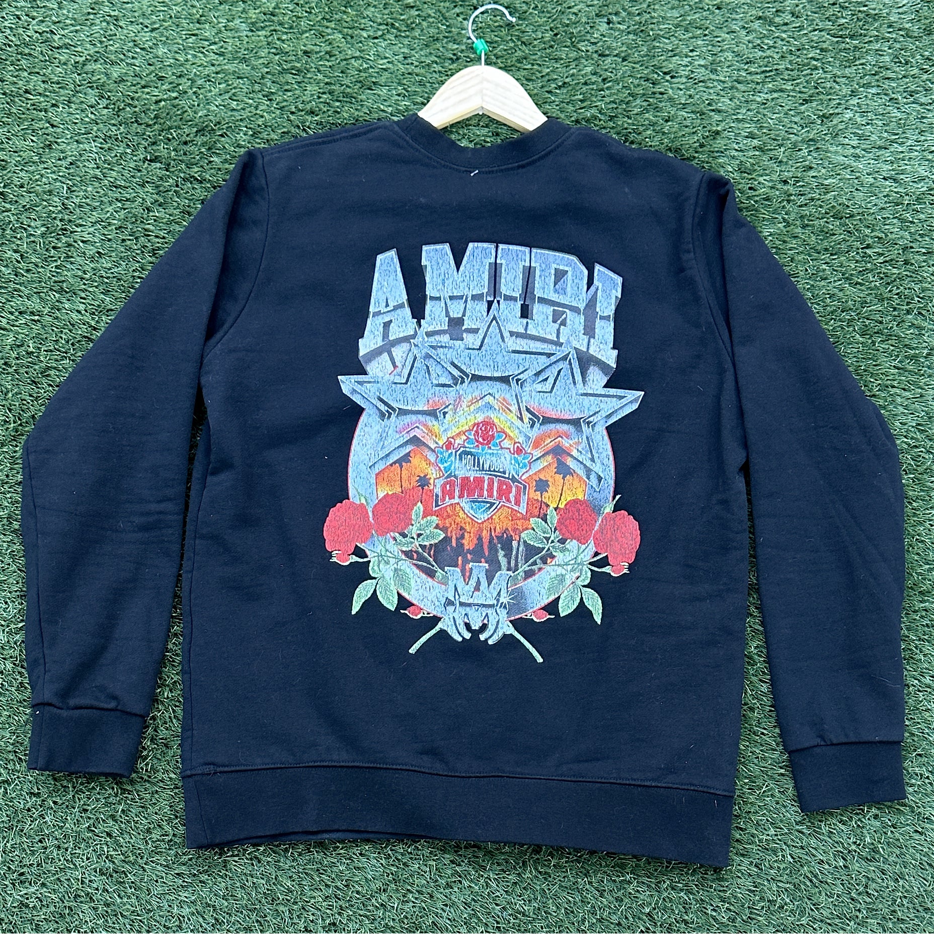 Amiri Championship Crewneck Sweater (Black)