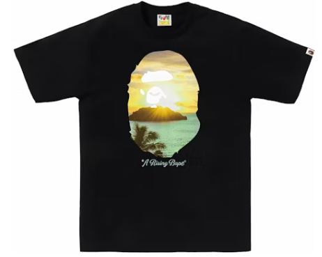 Bape A Rising Bape Photo Tee (Black)