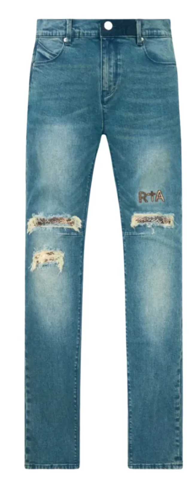 RTA Bryant Jean (Blue Distressed Snake)