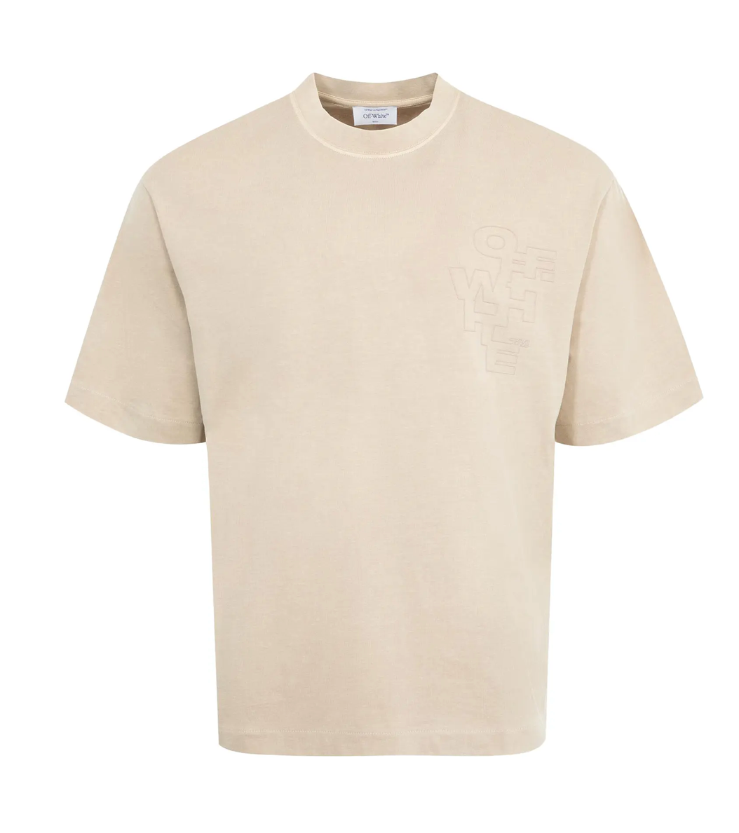 Off-White Outline Arrow Skate Tee 'Brown Rice'