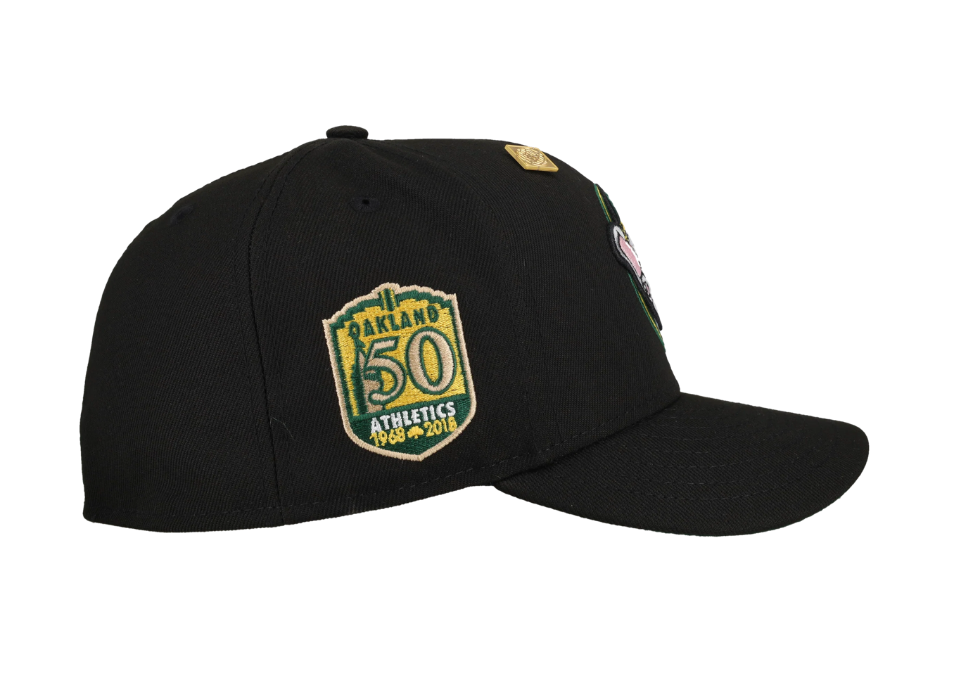 Oakland Athletics 50th Anniversary "Stompers" Black 59Fifty Fitted Hat