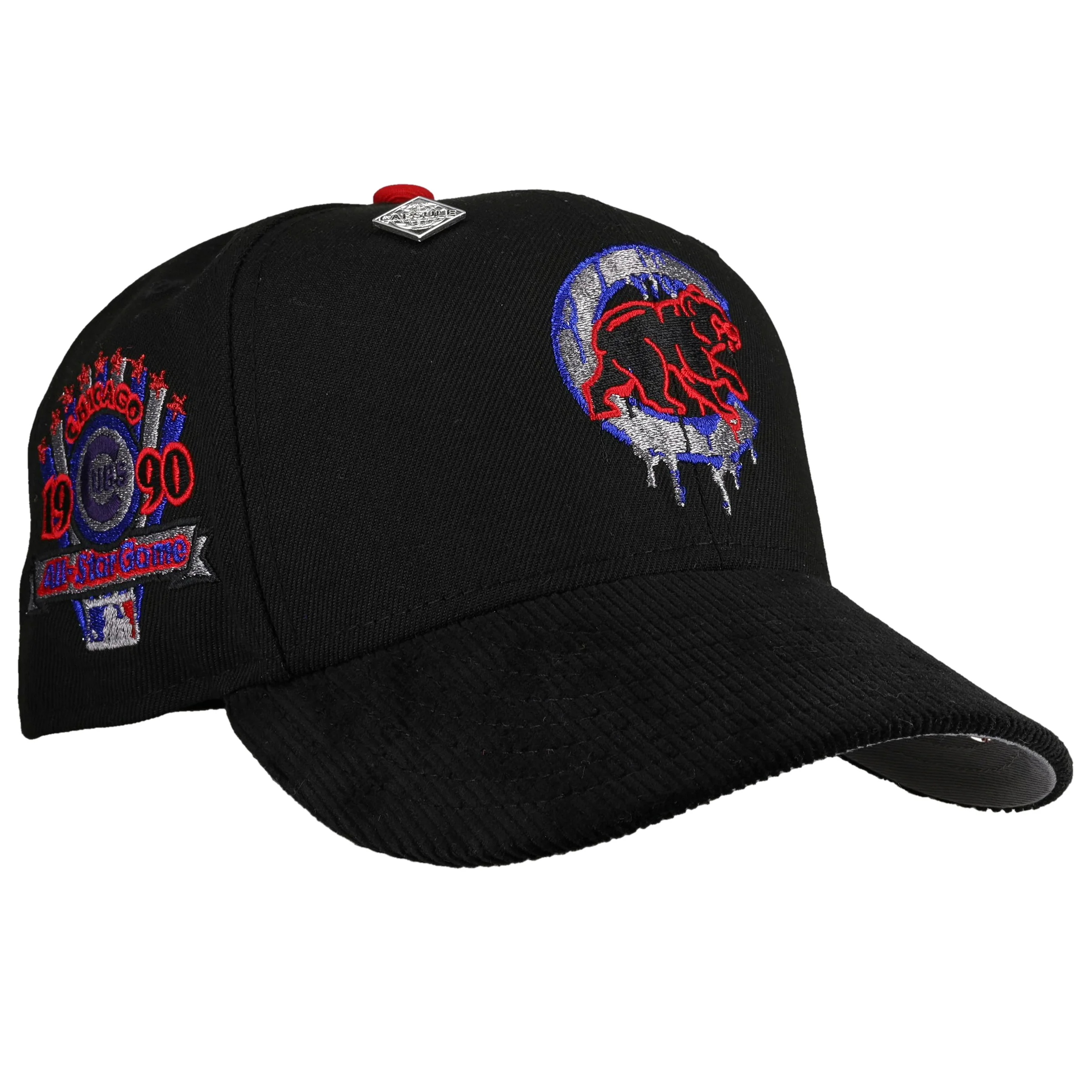 Chicago Cubs 1990 ASG Black Drip Metallic 59Fifty Fitted Hat