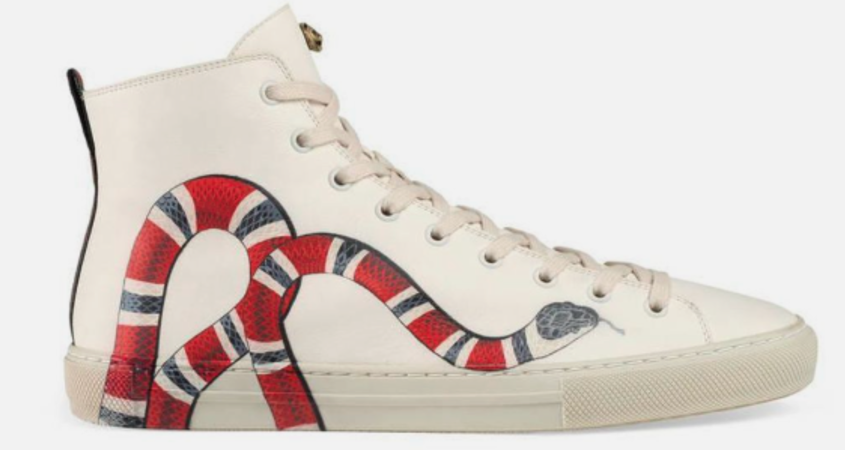 Gucci  "Major Snake Print" Leather High Top