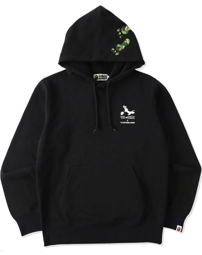 A Bathing Ape X Tom and Jerry Hoodie "Black/White"