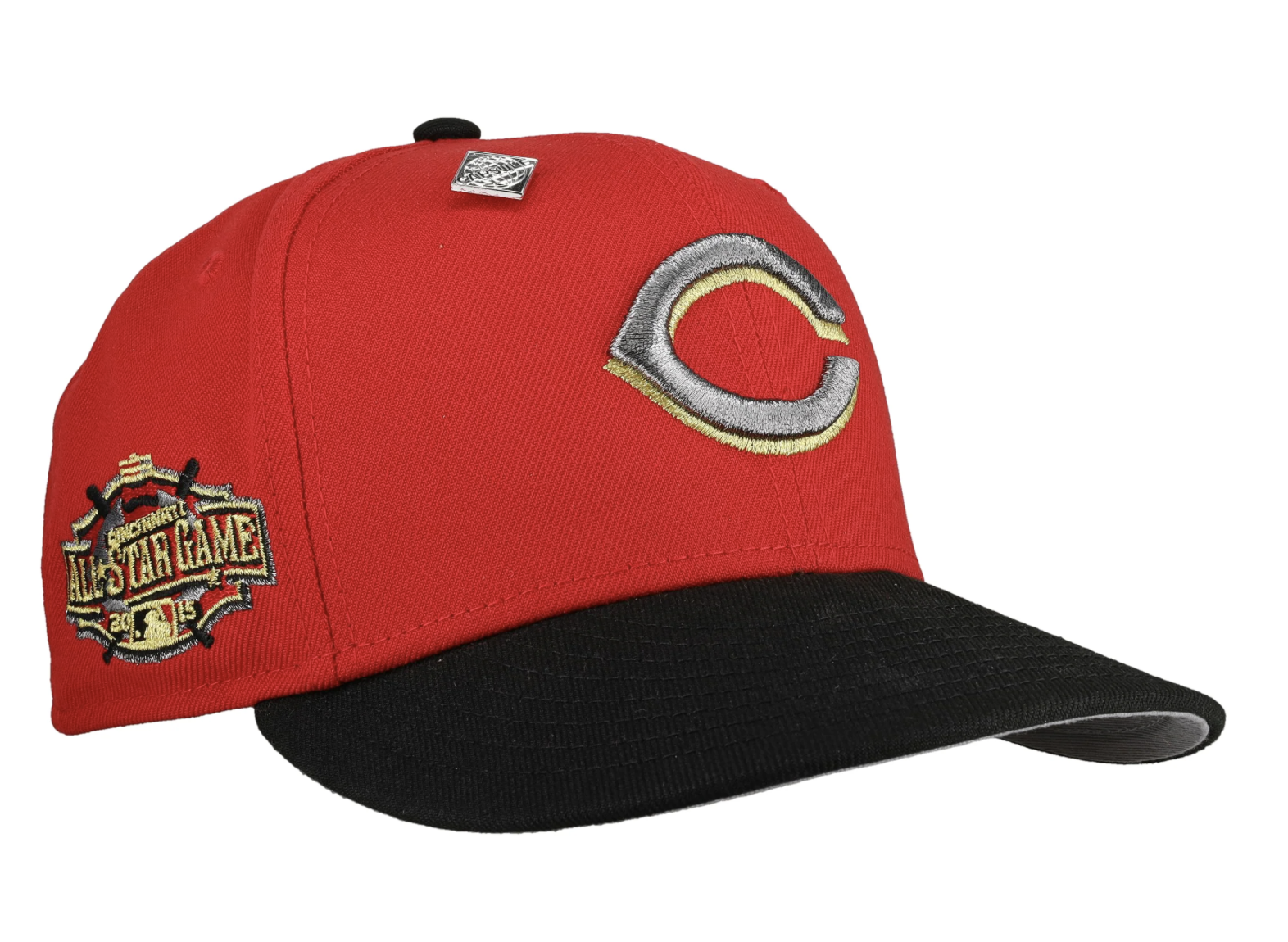 Cincinnati Reds 2015 All Star Game Red Silver/Gold Metallic 59Fifty Fitted Hat