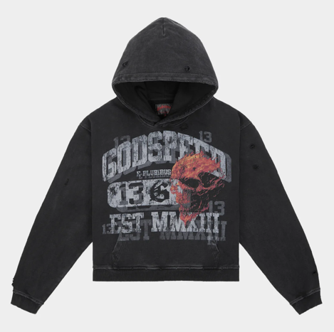 Godspeed "Seeing Double" Hoodie (Black Wash)