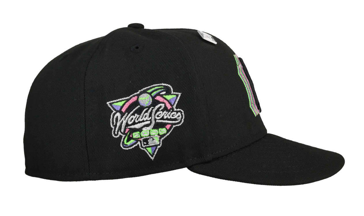 New York Yankees 2000 WS Trippy Neon Metallic 59Fifty Fitted Hat