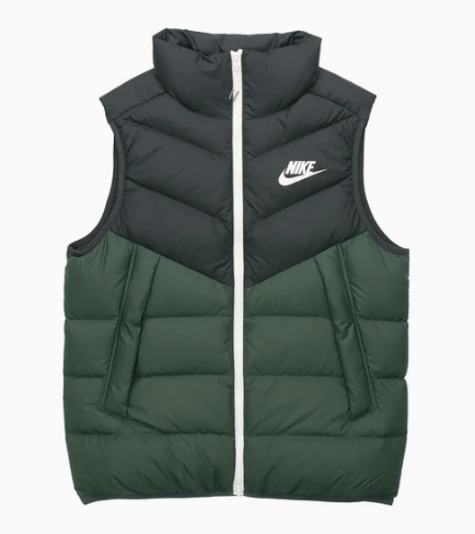 Nike Puffer Coat Zip-up "Black/Green"