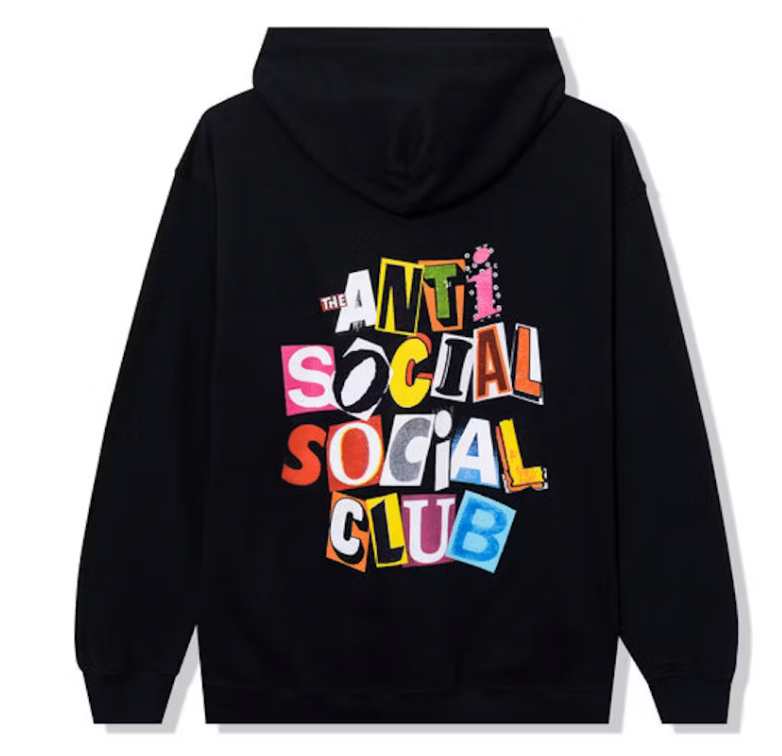 Anti Social Social Club Torn Pages Of Our Story Hoodie 'Black'