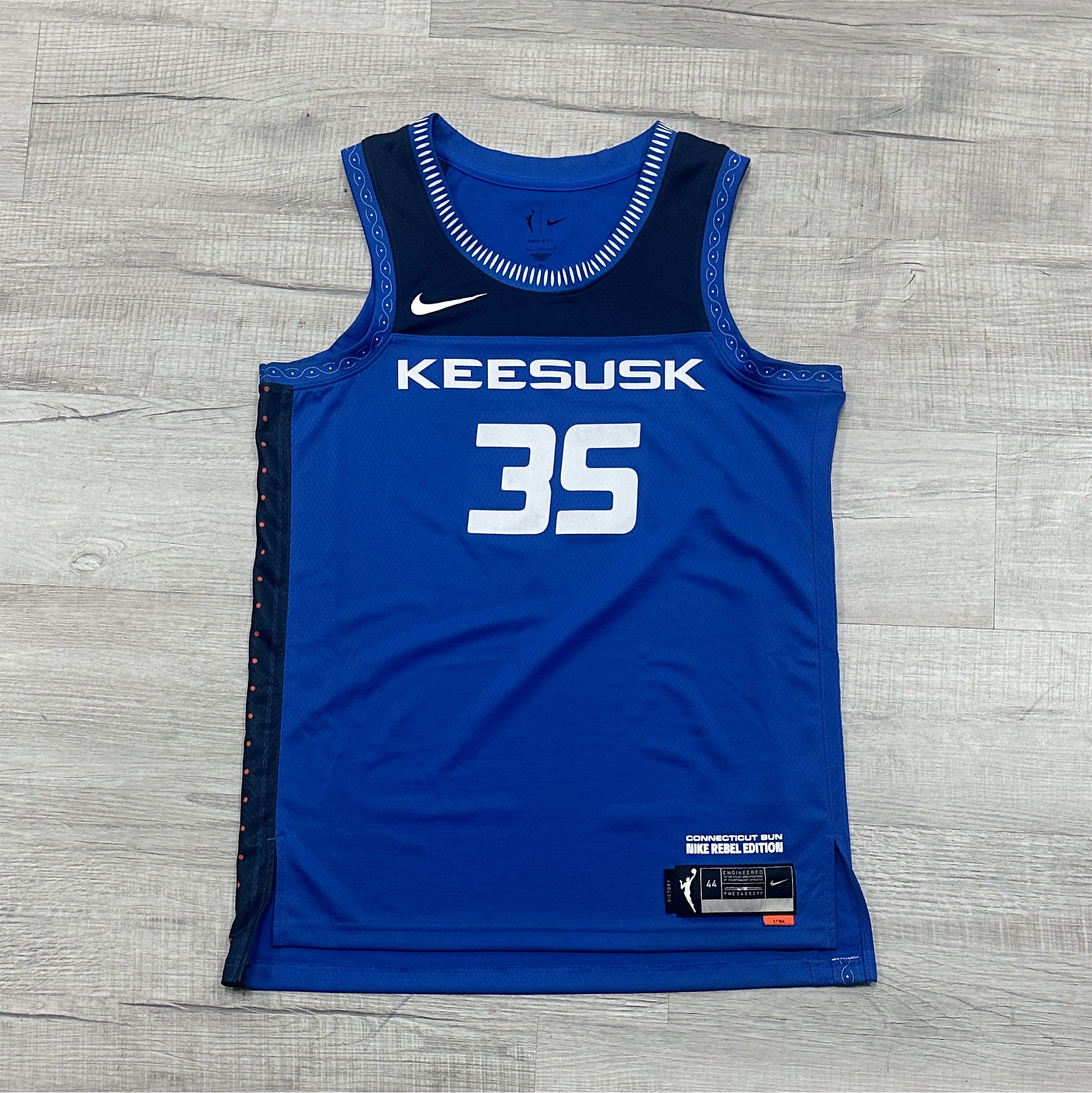 Jonquel Jones Connecticut Sun Nike Rebel Edition Jersey (Pre-Owned)