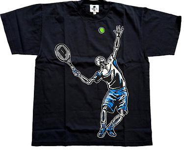 Warren Lotas Prince "Tennis Tee Black"*