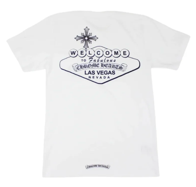 Chrome Heart Welcome To Vegas Tee "White/Black"