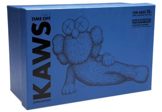 KAWS "TIME OFF" Vinyl Figure (Blue)