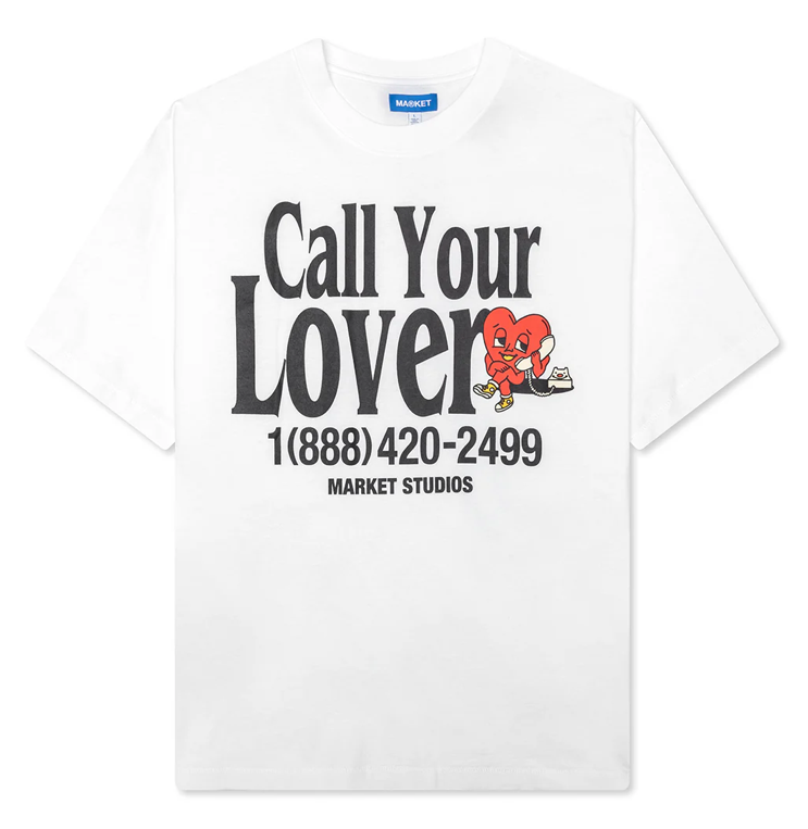 Market Call Your Lover Tee (White)