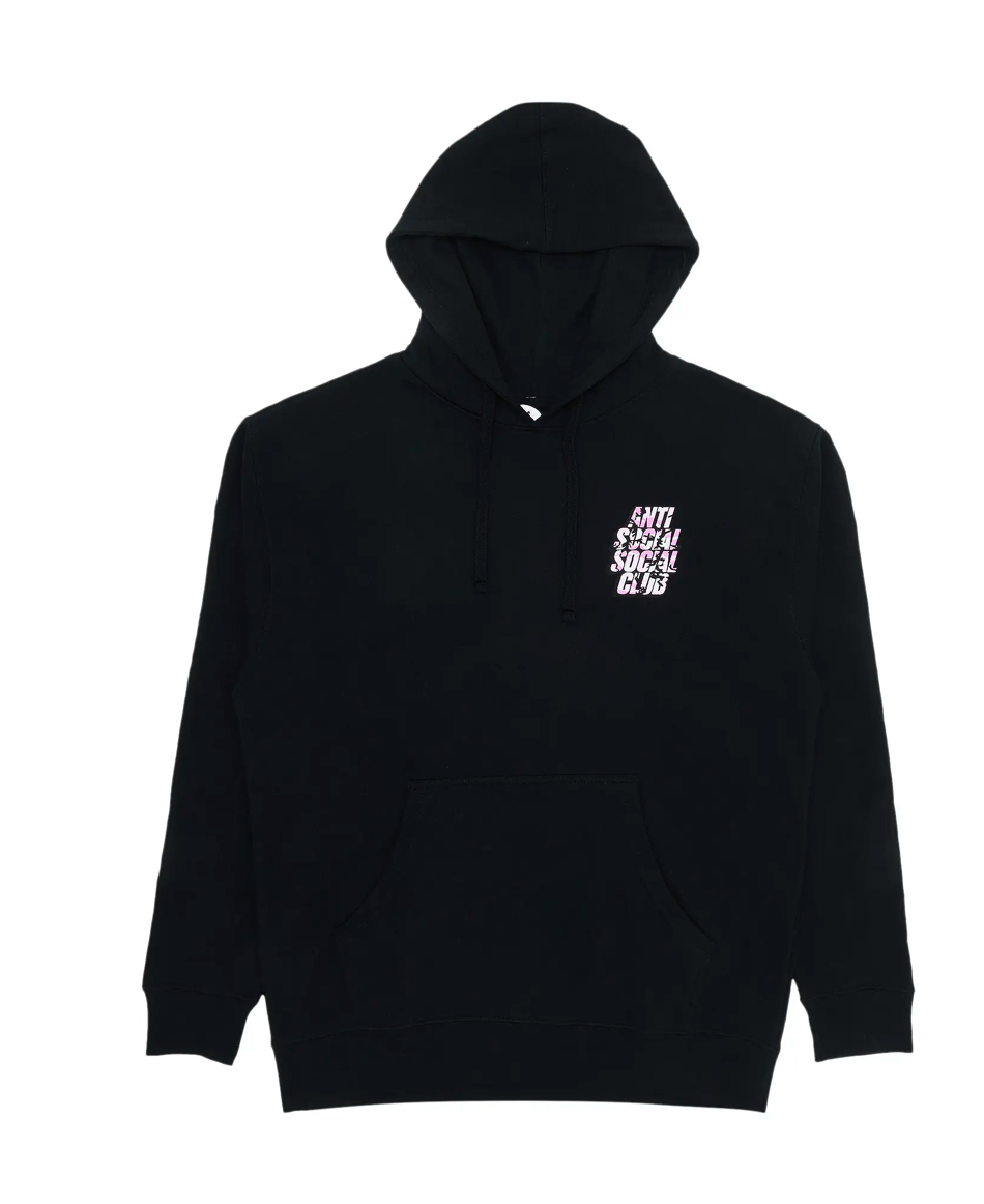 Anti Social Social Club Blocked Pink Camo Hoodie 'Black'