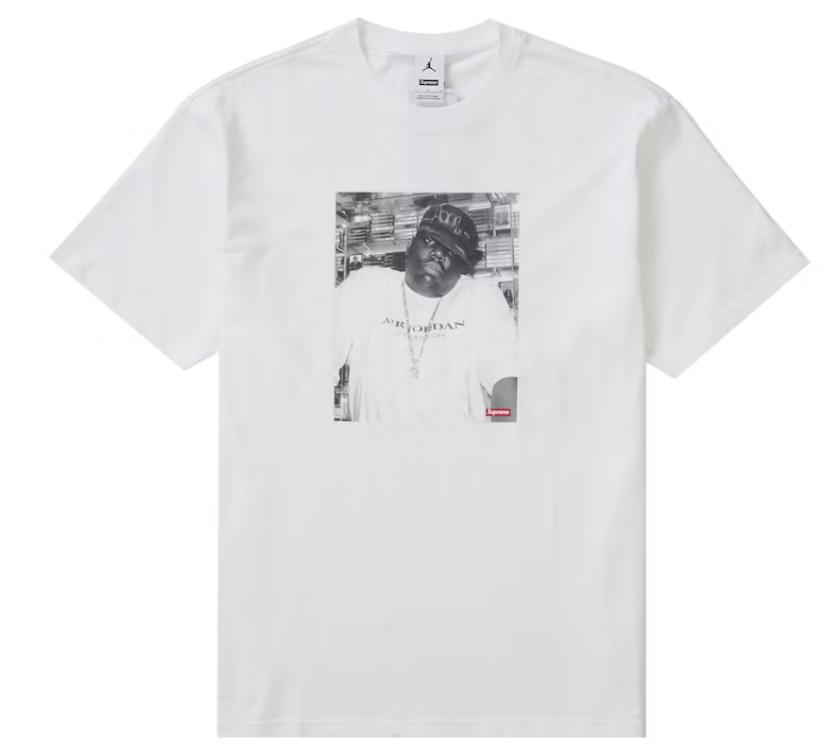 Supreme Jordan Biggie S/S Top White